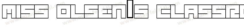 Miss Olsen’s Classro字体转换